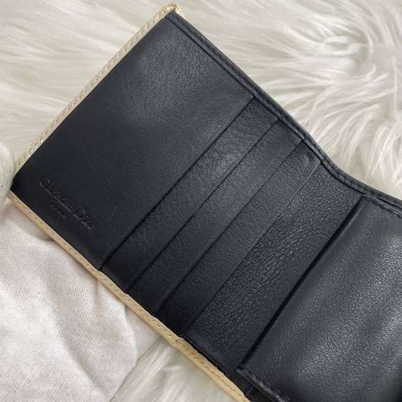 Like New Dior Trotter Varsity Line Trifold Compact Wallet! - Picture 7 of 14